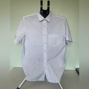 Men's Striped Short Sleeve Shirt Banana Republic Medium